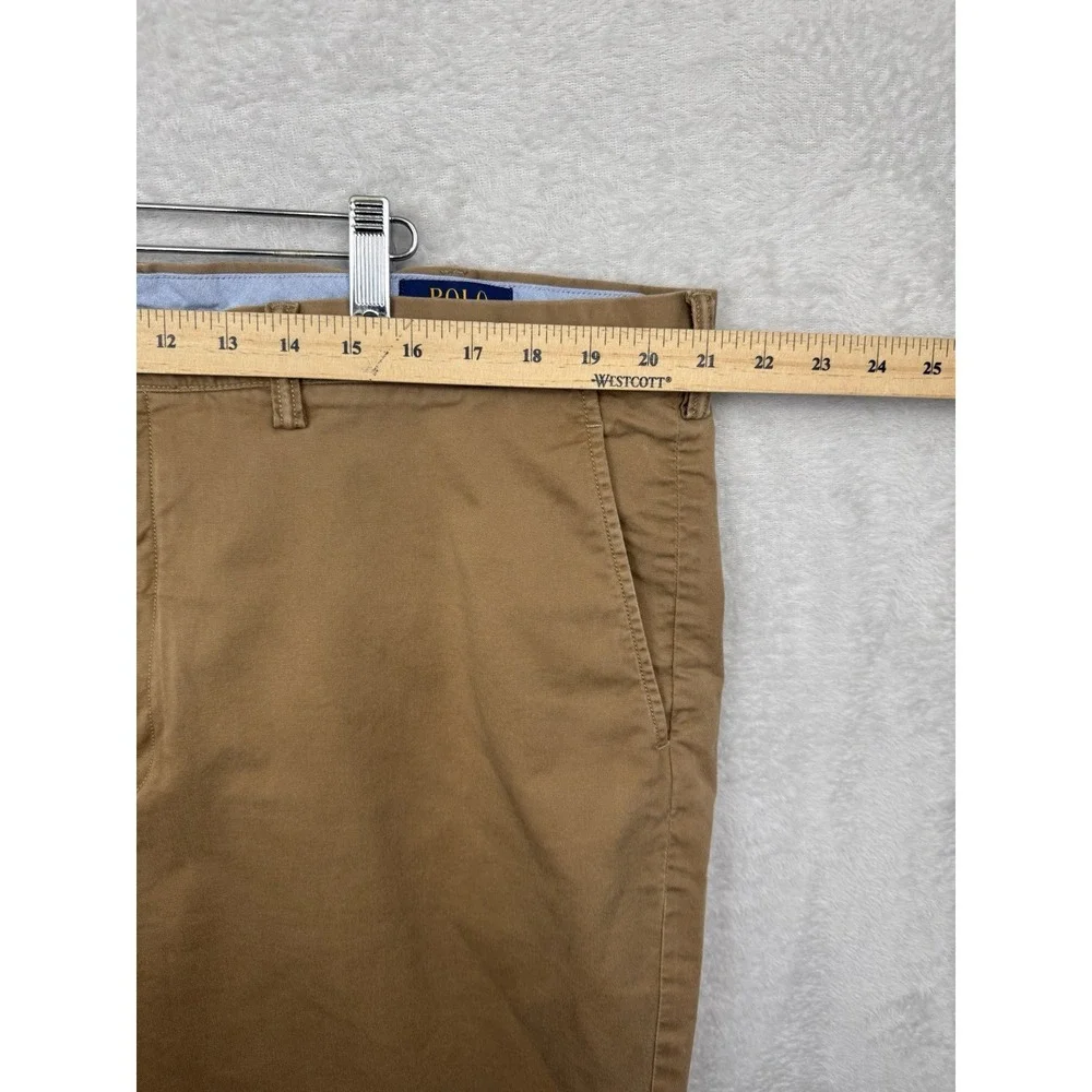 Polo Ralph Lauren Stretch Classic Fit Chino Shorts Men's 42 Khaki Preppy Golf